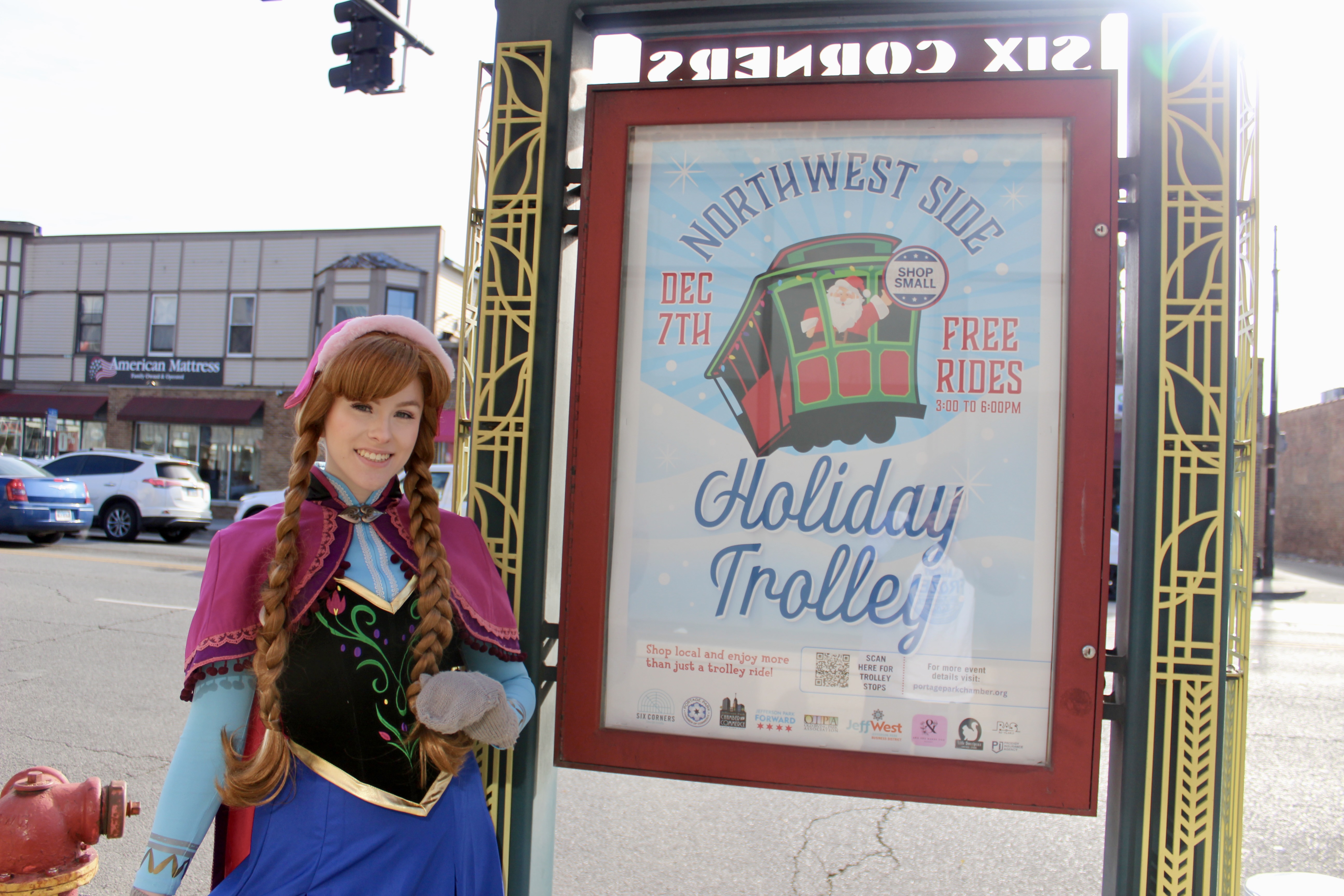 Christmas Trolley with Anna